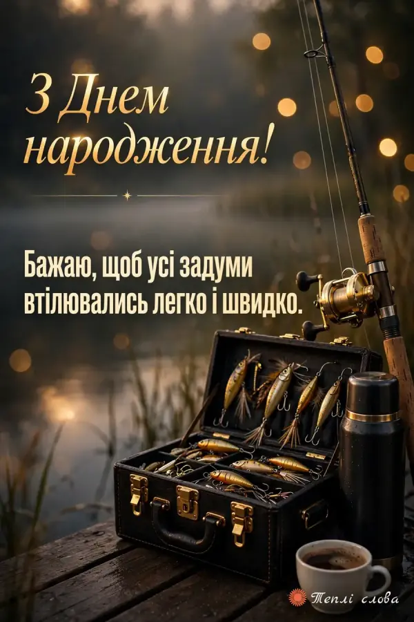Вудка, коробка з блешнями, термос і кава на пірсі — побажання легко втілювати задуми